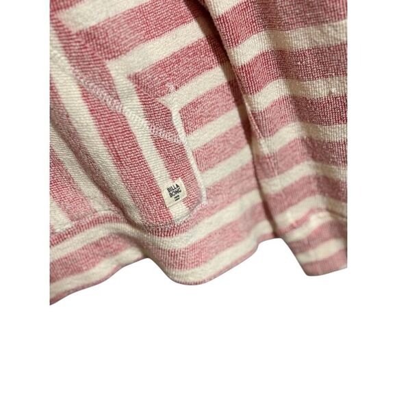 Billabong Say Now red and white striped terry hoodie - L - Picture 3 of 8